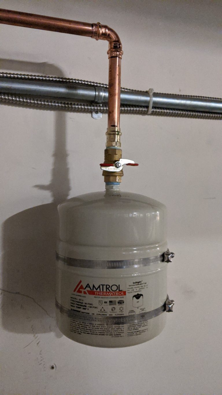 Expansion tank 1.9 gallon Resilient Plumbing & Heating, Inc.