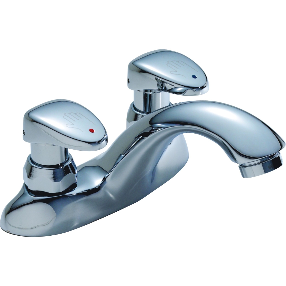 Delta Basin Faucet 2 Hole Lever Metering Resilient Plumbing
