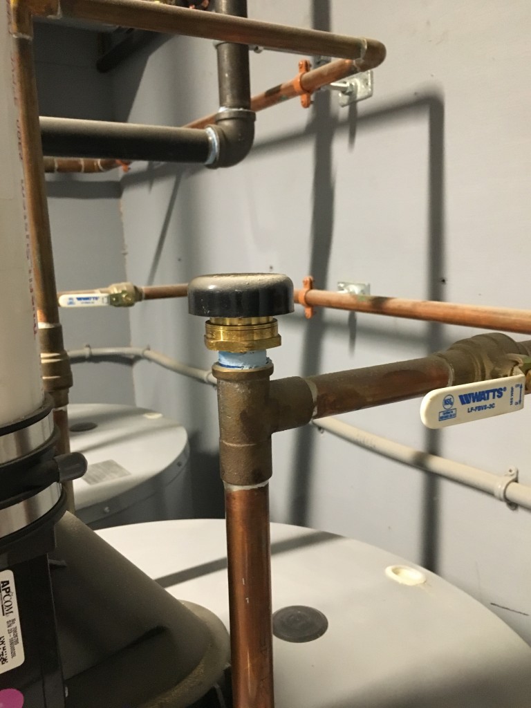 Vacuum breaker HWT Resilient Plumbing & Heating, Inc.